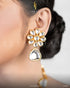 Pure Indian Jaipuri Charm Kundan Necklace with Meena